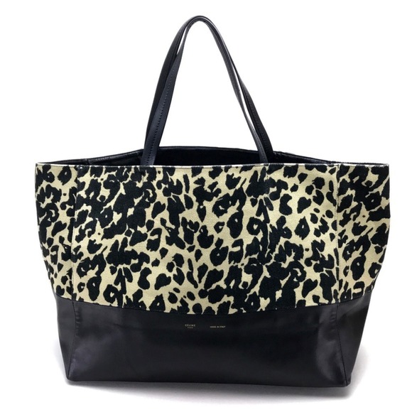 CELINE Black Leather Tote Bag - Picture 1 of 12
